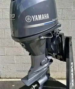Used 2011 Yamaha F70LA 70 HP 4-Stroke EFI Outboard Motor – 20″ Shaft – 132 Hours – 190 PSI Compression – Power Trim & Tilt