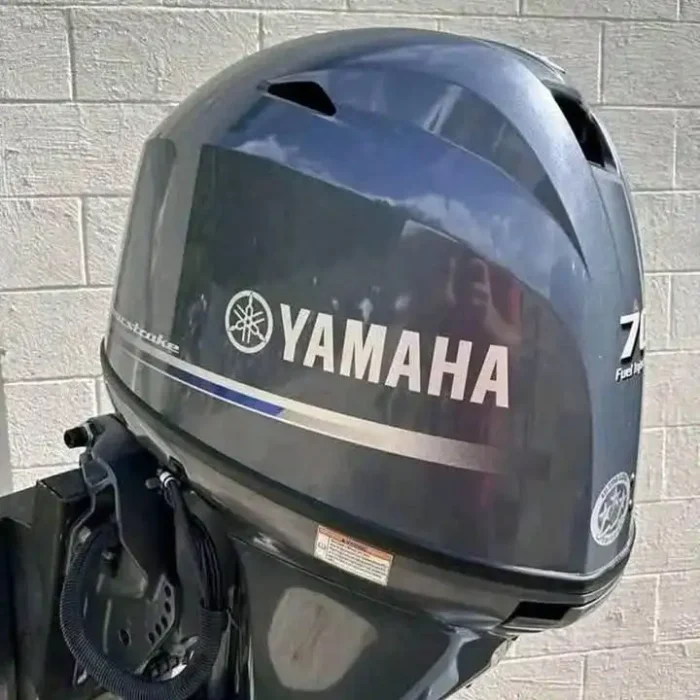 Used 2011 Yamaha F70LA 70 HP 4-Stroke EFI Outboard Motor – 20" Shaft – 132 Hours – 190 PSI Compression – Power Trim & Tilt