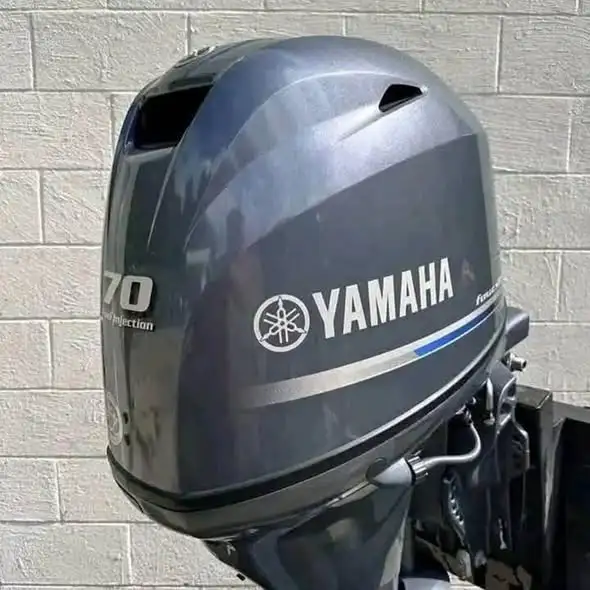Used 2011 Yamaha F70LA 70 HP 4-Stroke EFI Outboard Motor – 20" Shaft – 132 Hours – 190 PSI Compression – Power Trim & Tilt