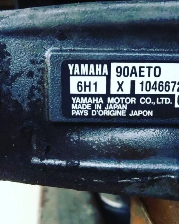 Used 2012 Yamaha 90 HP 3-Cylinder 2-Stroke Carbureted Outboard Motor – 25" Shaft – 350 Hours