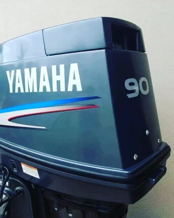 Used 2012 Yamaha 90 HP 3-Cylinder 2-Stroke Carbureted Outboard Motor – 25" Shaft – 350 Hours