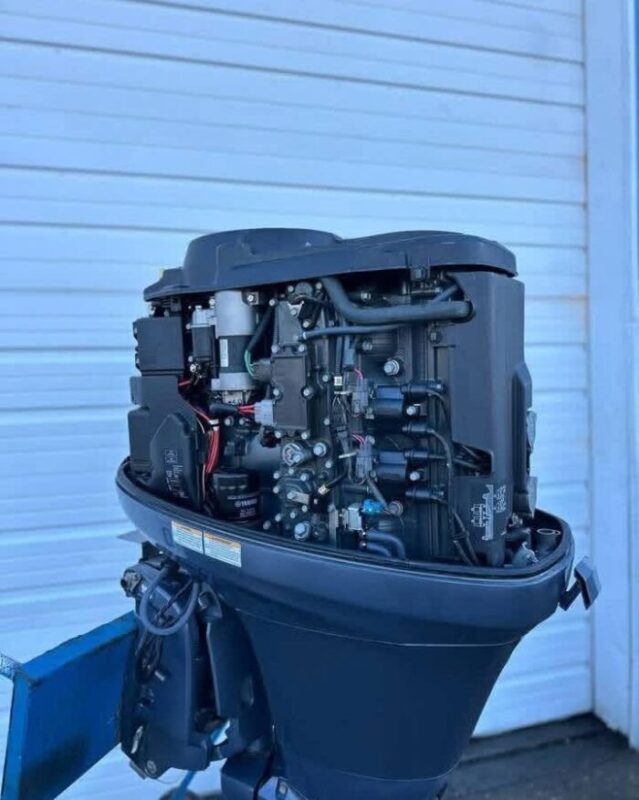 Used 2012 Yamaha F150XA 150 HP 4-Stroke EFI Outboard Motor – 25" Shaft – 317 Hours – 210–220 PSI Compression – Controls & Rigging Included
