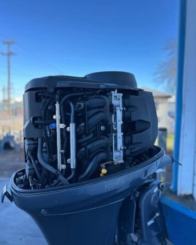 Used 2012 Yamaha F150XA 150 HP 4-Stroke EFI Outboard Motor – 25" Shaft – 317 Hours – 210–220 PSI Compression – Controls & Rigging Included