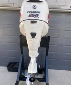 Used 2013 Evinrude E-TEC 250 HP H.O. 3.4L V6 Outboard Motor – 25" Shaft – 220 Hours – Complete Rigging Package
