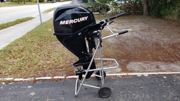 Used 2013 Mercury 25 HP 4-Stroke EFI Outboard Motor – 25" Shaft – 283 Hours – Power Trim & Tilt – Controls Included