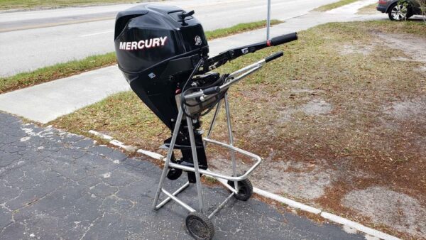 Used 2013 Mercury 25 HP 4-Stroke EFI Outboard Motor – 25" Shaft – 283 Hours – Power Trim & Tilt – Controls Included