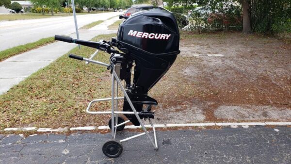 Used 2013 Mercury 25 HP 4-Stroke EFI Outboard Motor – 25" Shaft – 283 Hours – Power Trim & Tilt – Controls Included