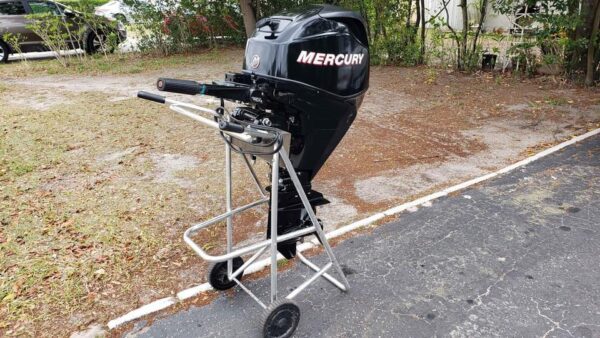 Used 2013 Mercury 25 HP 4-Stroke EFI Outboard Motor – 25" Shaft – 283 Hours – Power Trim & Tilt – Controls Included
