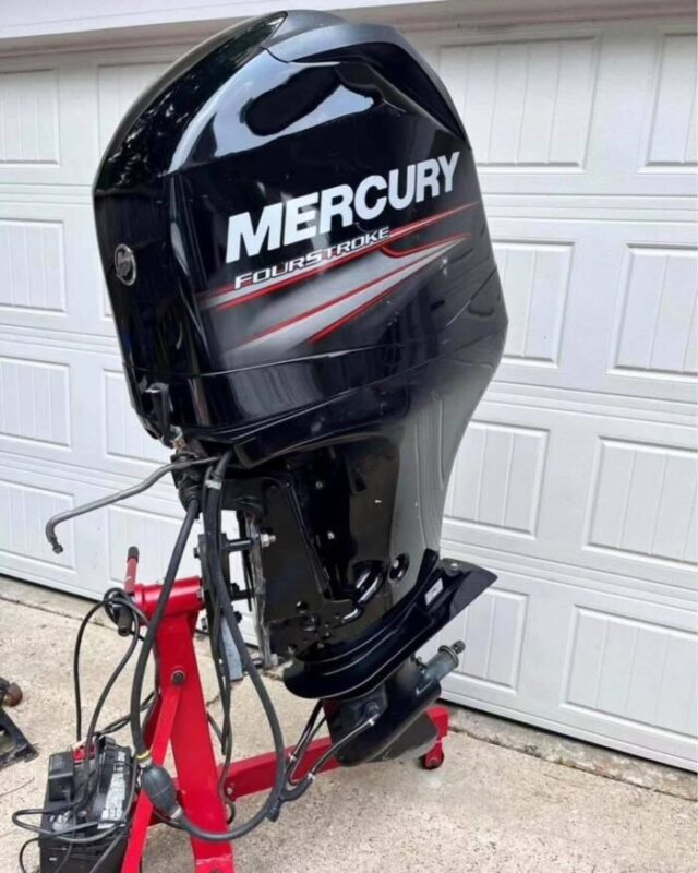 Used 2013 Mercury 75 HP ELPT 4-Stroke Outboard Motor – 20" Shaft – 232 Hours – 200 PSI Compression – Freshwater Only – Fully Serviced