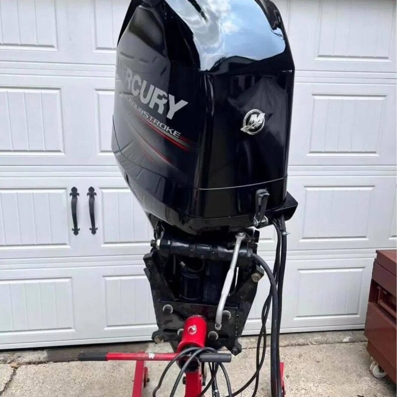 Used 2013 Mercury 75 HP ELPT 4-Stroke Outboard Motor – 20" Shaft – 232 Hours – 200 PSI Compression – Freshwater Only – Fully Serviced