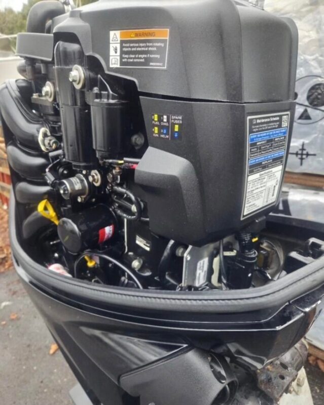 Used 2014 Mercury 90 HP FourStroke EFI Outboard Motor – ME90XL – 25" XL Shaft – 290 Hours – Freshwater Only