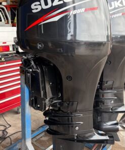 Used 2014 Suzuki DF90A 90 HP 4-Stroke Outboard Motor – 25" Extra-Long Shaft – 358 Hours – 180 PSI Compression – Fully Serviced