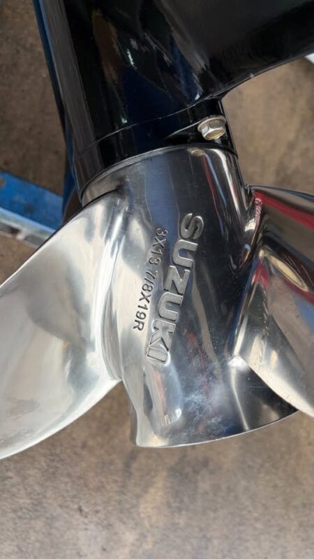 Used 2014 Suzuki DF90A 90 HP 4-Stroke Outboard Motor – 25" Extra-Long Shaft – 358 Hours – 180 PSI Compression – Fully Serviced