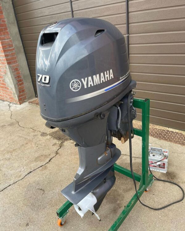 2014 Yamaha 70 HP 4-Stroke 20'' Shaft Remote Steer Power Tilt & Trim Outboard Motor - Alpha Marine Outboards