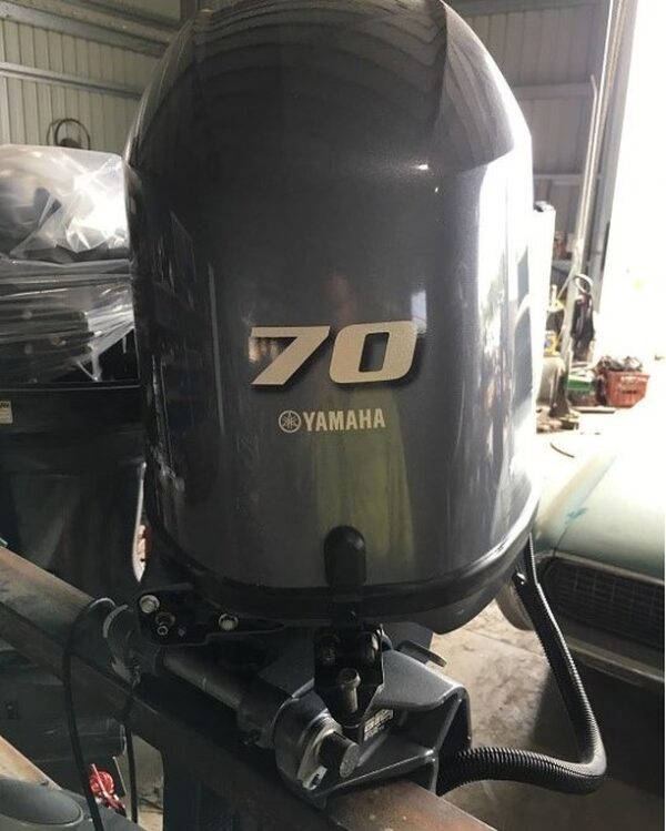 2015 Yamaha 70 HP 4-Stroke 25'' Shaft Remote Steer Power Tilt & Trim Outboard Motor - Alpha Marine Outboards