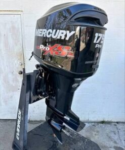 Used 2016 Mercury 175 HP Pro XS OptiMax 2-Stroke Outboard Motor – 20" Shaft – 210 Hours – Rigging Included
