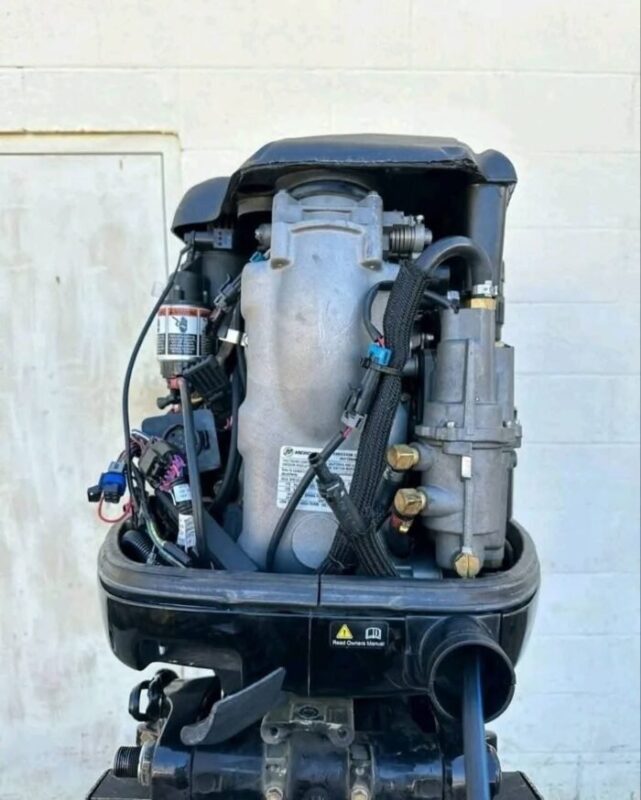 Used 2016 Mercury 175 HP Pro XS OptiMax 2-Stroke Outboard Motor – 20" Shaft – 210 Hours – Rigging Included