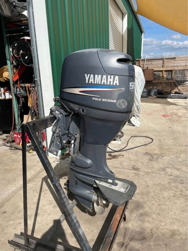 Used 2016 Yamaha F50LB 50 HP 4-Stroke EFI Outboard Motor – 20" Shaft – 108 Hours