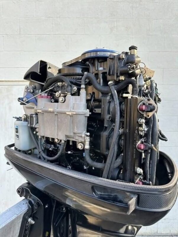 Used 2017 Mercury 250 HP Pro XS OptiMax 2-Stroke Outboard Motor – 20" Shaft – 151 Hours – 110–115 PSI Compression – Torque Master II