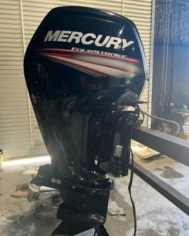 Used 2016 Mercury 175 HP Pro XS OptiMax 2-Stroke Outboard Motor – 20" Shaft – 210 Hours – Rigging Included