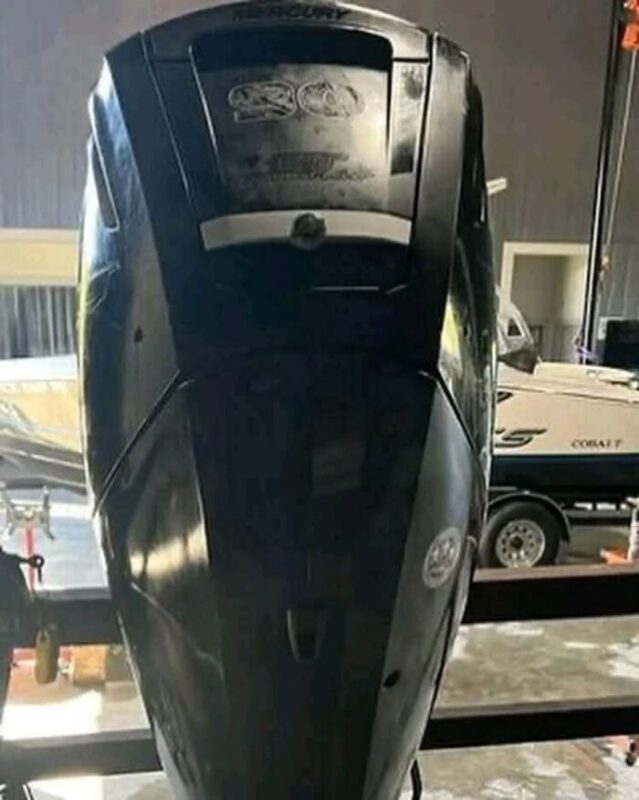 Used 2016 Mercury 175 HP Pro XS OptiMax 2-Stroke Outboard Motor – 20" Shaft – 210 Hours – Rigging Included