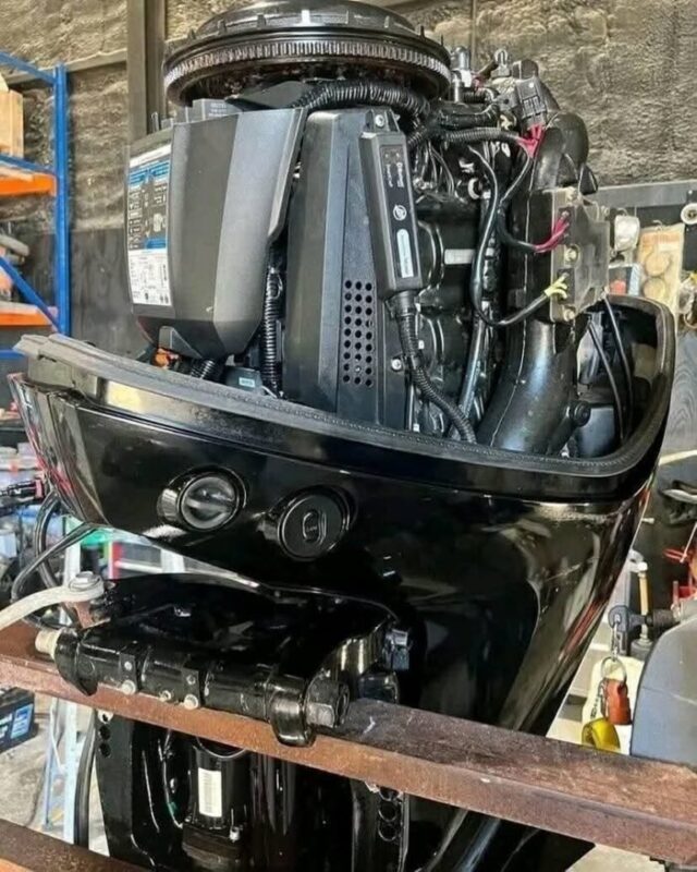 Used 2016 Mercury 175 HP Pro XS OptiMax 2-Stroke Outboard Motor – 20" Shaft – 210 Hours – Rigging Included