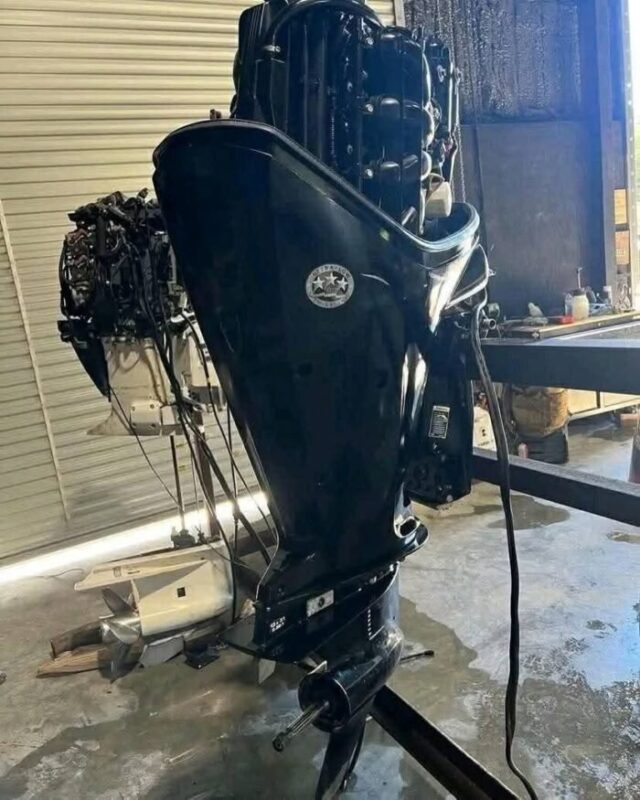 Used 2016 Mercury 175 HP Pro XS OptiMax 2-Stroke Outboard Motor – 20" Shaft – 210 Hours – Rigging Included