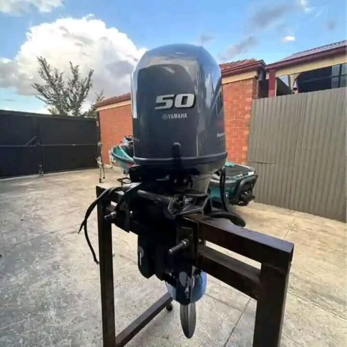 Used 2018 Yamaha F50 50 HP 4-Stroke Outboard Motor – 20" Shaft – 104 Hours – Yamaha Serviced – Controls & Gauges Included