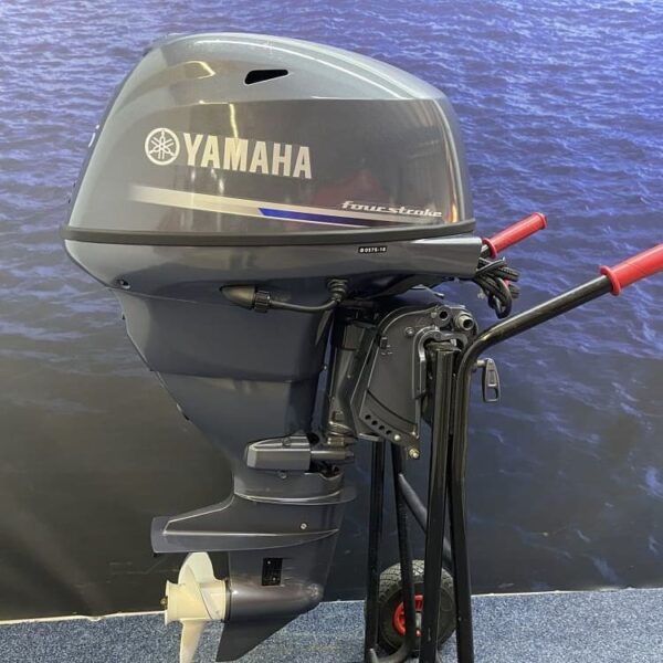 Used 2019 Yamaha 25 HP 4-Stroke Tiller Outboard Motor – 16 Hours