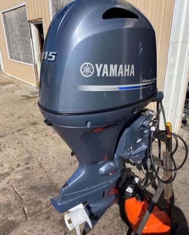 Used 2019 Yamaha F115 115 HP 4-Stroke EFI Outboard Motor – 20" Shaft – 230 Hours – Electric Start