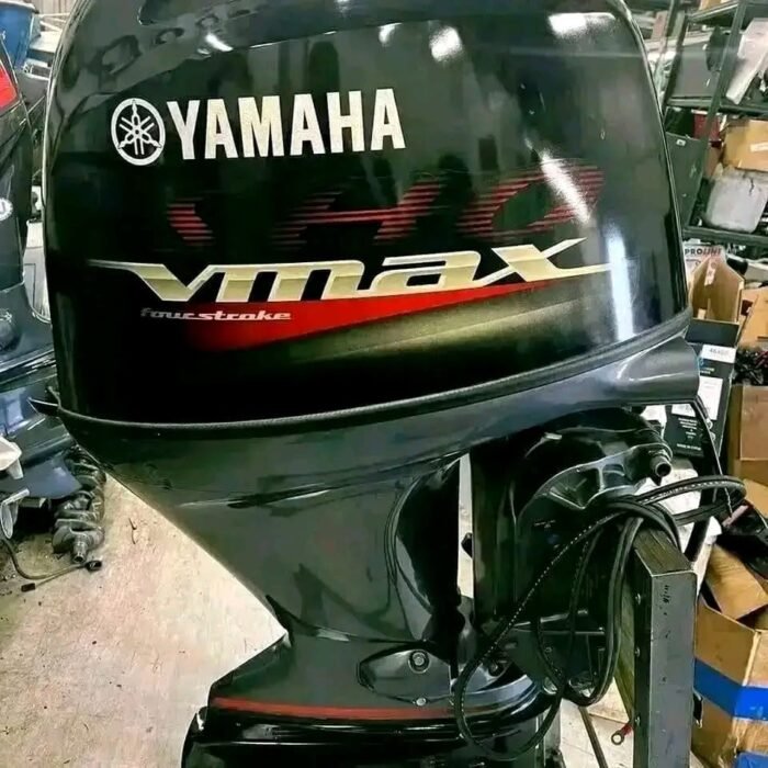 Used 2019 Yamaha VF115XA VMAX SHO 115 HP 4-Stroke Outboard Motor – 25" Shaft – 60 Hours – Complete Rigging