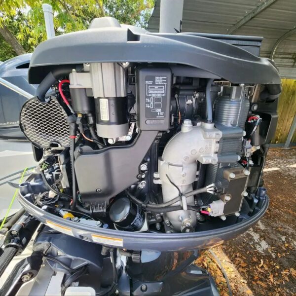 Used 2021 Yamaha 115 HP 4-Stroke Outboard Motor – 20" Shaft – 32 Hours