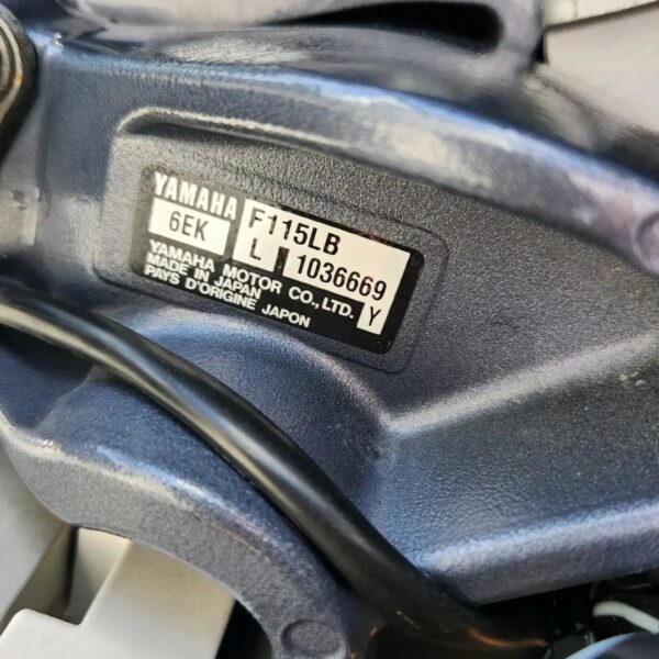 Used 2021 Yamaha 115 HP 4-Stroke Outboard Motor – 20" Shaft – 32 Hours