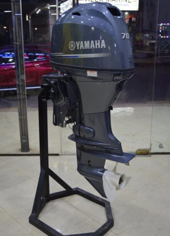 Used 2021 Yamaha 70 HP 4-Stroke Outboard Motor – 20" Shaft – 83 Hours