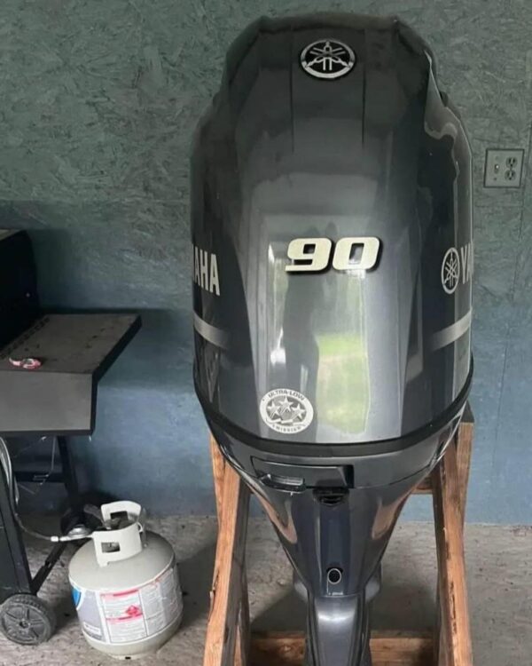 2021 Yamaha 90 HP 4-Stroke 20' Shaft Tiller Outboard Motor - Alpha Marine Outboards
