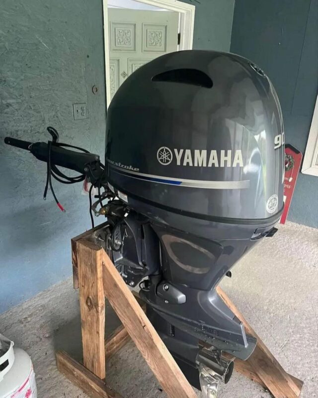 2021 Yamaha 90 HP 4-Stroke 20' Shaft Tiller Outboard Motor - Alpha Marine Outboards