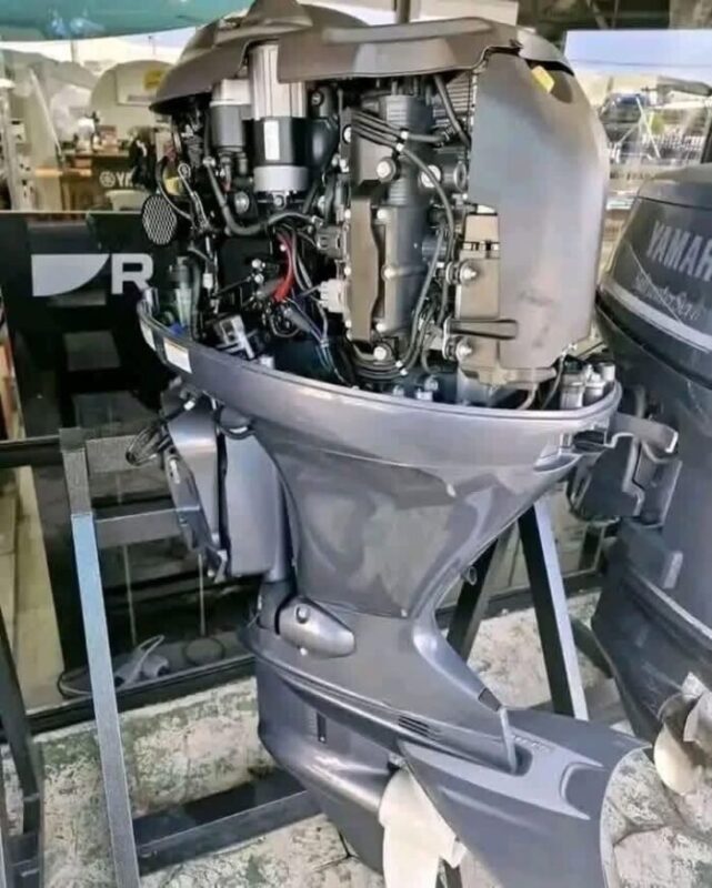 Used 2022 Yamaha F90 90 HP 4-Stroke Outboard Motor – 20" Shaft – 167 Hours – 210 PSI Compression – Like New