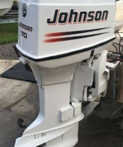 Used Johnson 70 HP 3-Cylinder 2-Stroke Outboard Motor – 20" Shaft – Electric Start – Remote Controls