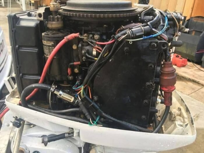 Used Johnson 70 HP 3-Cylinder 2-Stroke Outboard Motor – 20" Shaft – Electric Start – Remote Controls