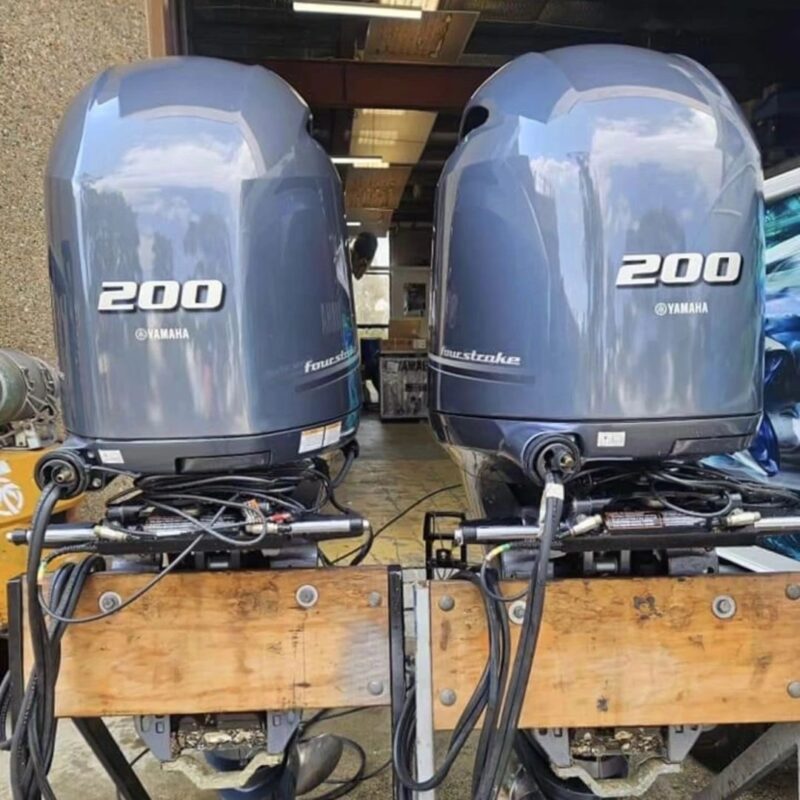 Twin Yamaha F200hp 4 stroke-electric controls - Alpha Marine Outboards