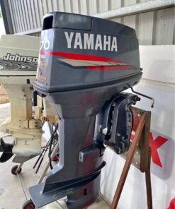 Used Yamaha 70 HP 2-Stroke Outboard Motor – 20" Shaft – Complete Rigging Package – Remote Control